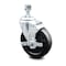 Service Caster 5 Inch Hard Rubber Wheel Swivel 1/2 Inch Threaded Stem Caster with Brake SCC SCC-TS20S514-HRS-TLB-121315 - alternate 1